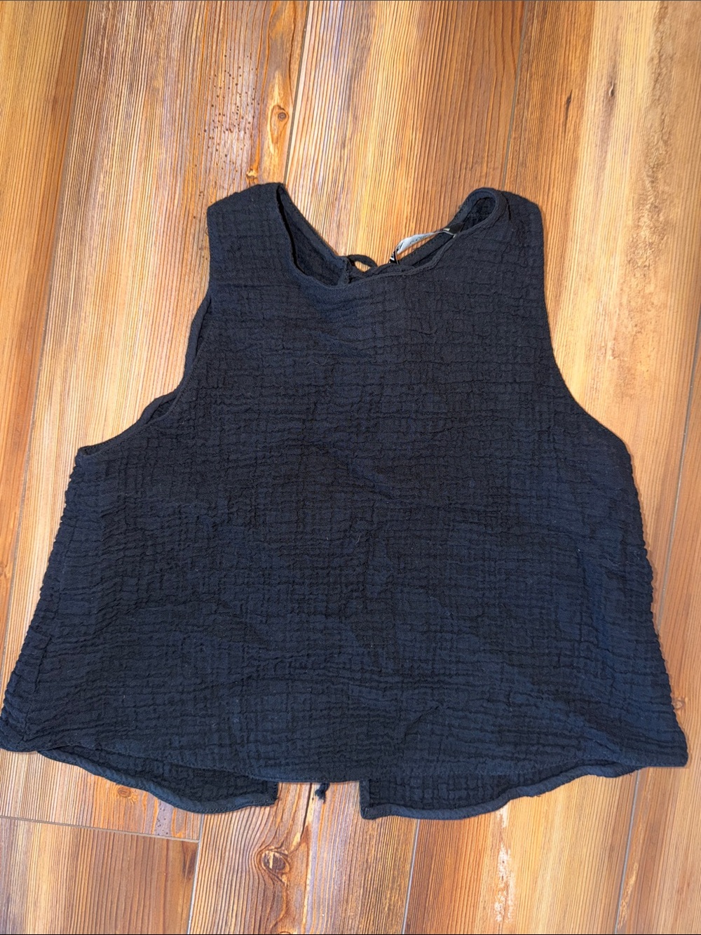 Zara back open tie back tank Size Small